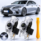 2Pcs HD LED Car Door Logo Projector Lights, Never Fade Welcome Puddle Lights Compatible with Lexus, 3D Shadow Accessories