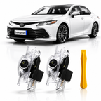 2Pcs HD LED Car Door Logo Projector Lights, Never Fade Welcome Puddle Lights Compatible with Toyota, 3D Shadow Accessories