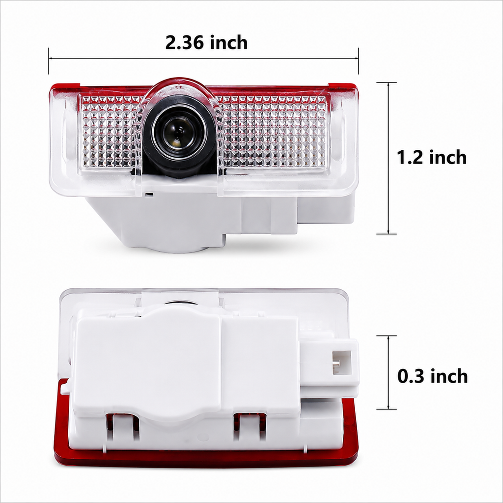 2Pcs HD LED Car Door Logo Projector Lights, Never Fade Welcome Puddle Lights Compatible with Mercedes-Benz, 3D Shadow Accessories