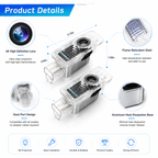2Pcs Car Door Lights Logo Projector, HD LED Car Welcome Lights Compatible with Audi A1/S1/A3/S3/RS3/A4/S4/RS4/A5/S5/RS5/A6/S6/RS6/A7/S7/RS7/A8/S8/Q2/Q3/Q5/Q7/Q8/e-tron/TT/TTS/TTRS/R8, Wireless Door Puddle Lights, 3D Ghost Shadow Accessories