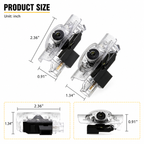 2Pcs HD LED Car Door Logo Projector Lights, Never Fade Welcome Puddle Lights Compatible with Lexus, 3D Shadow Accessories