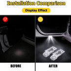 2Pcs HD LED Car Door Logo Projector Lights, Never Fade Welcome Puddle Lights Compatible with Cadillac, 3D Shadow Accessories