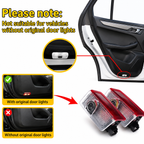 2Pcs HD LED Car Door Logo Projector Lights, Never Fade Welcome Puddle Lights Compatible with Mercedes-Benz, 3D Shadow Accessories