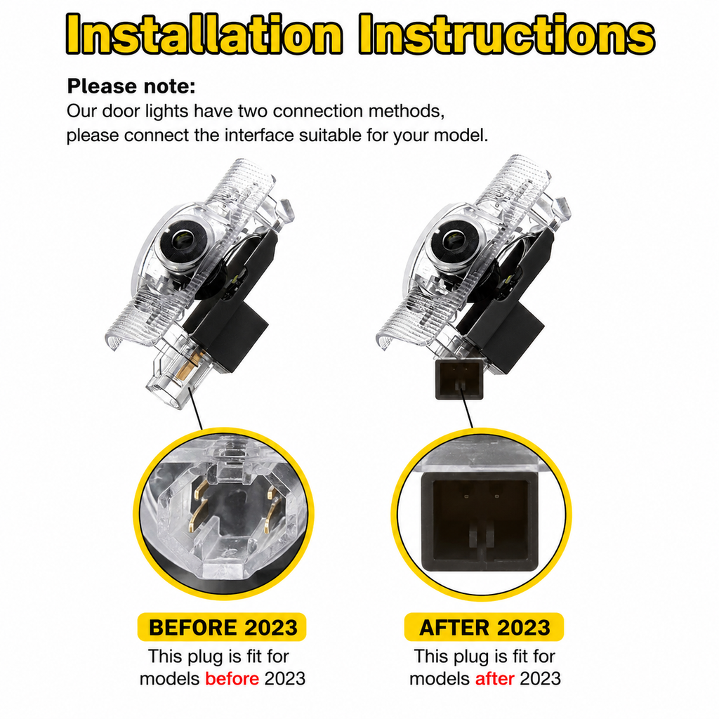 2Pcs HD LED Car Door Logo Projector Lights, Never Fade Welcome Puddle Lights Compatible with Lexus, 3D Shadow Accessories