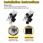 2Pcs HD LED Car Door Logo Projector Lights, Never Fade Welcome Puddle Lights Compatible with Lexus, 3D Shadow Accessories