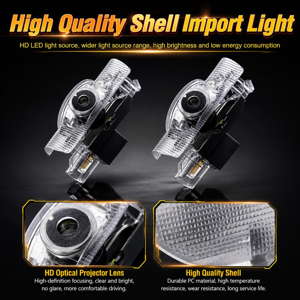2Pcs HD LED Car Door Logo Projector Lights, Never Fade Welcome Puddle Lights Compatible with Lexus, 3D Shadow Accessories