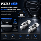 2Pcs Car Door Lights Logo Projector, HD LED Car Welcome Lights Compatible with Audi A1/S1/A3/S3/RS3/A4/S4/RS4/A5/S5/RS5/A6/S6/RS6/A7/S7/RS7/A8/S8/Q2/Q3/Q5/Q7/Q8/e-tron/TT/TTS/TTRS/R8, Wireless Door Puddle Lights, 3D Ghost Shadow Accessories