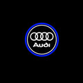 2Pcs Car Door Lights Logo Projector, HD LED Car Welcome Lights Compatible with Audi A1/S1/A3/S3/RS3/A4/S4/RS4/A5/S5/RS5/A6/S6/RS6/A7/S7/RS7/A8/S8/Q2/Q3/Q5/Q7/Q8/e-tron/TT/TTS/TTRS/R8, Wireless Door Puddle Lights, 3D Ghost Shadow Accessories
