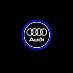 2Pcs Car Door Lights Logo Projector, HD LED Car Welcome Lights Compatible with Audi A1/S1/A3/S3/RS3/A4/S4/RS4/A5/S5/RS5/A6/S6/RS6/A7/S7/RS7/A8/S8/Q2/Q3/Q5/Q7/Q8/e-tron/TT/TTS/TTRS/R8, Wireless Door Puddle Lights, 3D Ghost Shadow Accessories