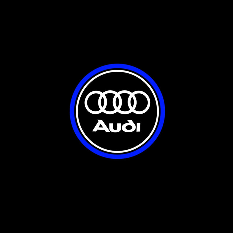 2Pcs Car Door Lights Logo Projector, HD LED Car Welcome Lights Compatible with Audi A1/S1/A3/S3/RS3/A4/S4/RS4/A5/S5/RS5/A6/S6/RS6/A7/S7/RS7/A8/S8/Q2/Q3/Q5/Q7/Q8/e-tron/TT/TTS/TTRS/R8, Wireless Door Puddle Lights, 3D Ghost Shadow Accessories