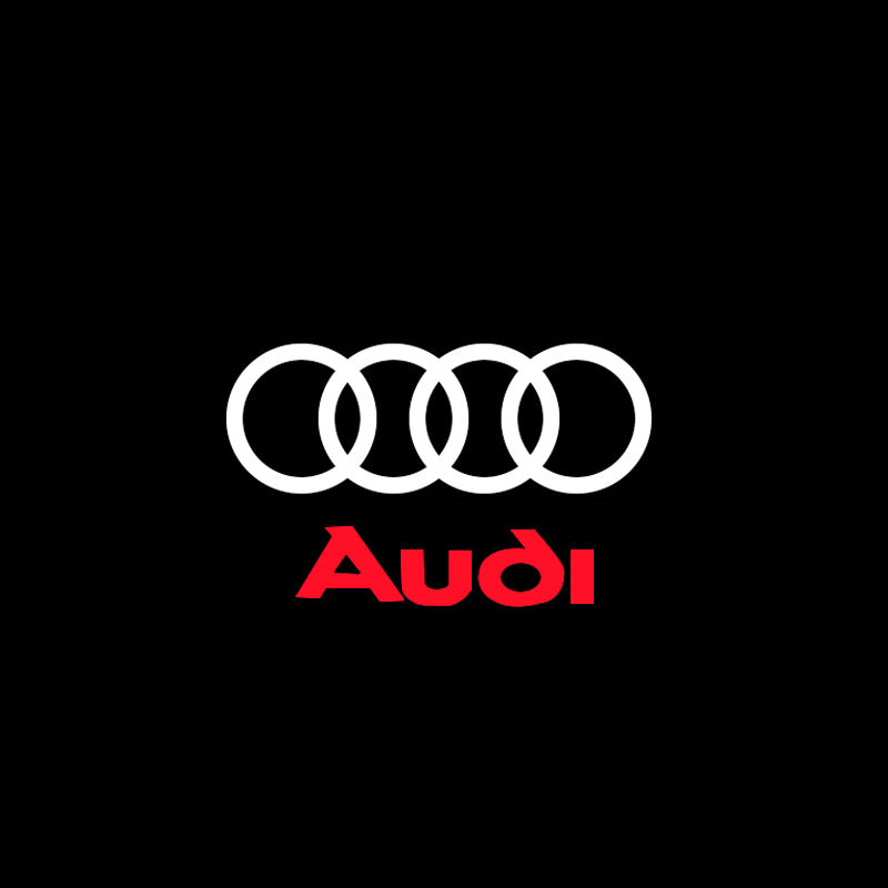 2Pcs Car Door Lights Logo Projector, HD LED Car Welcome Lights Compatible with Audi A1/S1/A3/S3/RS3/A4/S4/RS4/A5/S5/RS5/A6/S6/RS6/A7/S7/RS7/A8/S8/Q2/Q3/Q5/Q7/Q8/e-tron/TT/TTS/TTRS/R8, Wireless Door Puddle Lights, 3D Ghost Shadow Accessories