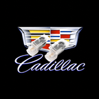 2Pcs HD LED Car Door Logo Projector Lights, Never Fade Welcome Puddle Lights Compatible with Cadillac, 3D Shadow Accessories