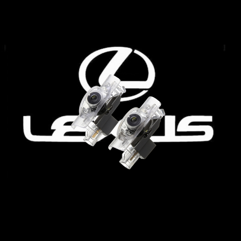 2Pcs HD LED Car Door Logo Projector Lights, Never Fade Welcome Puddle Lights Compatible with Lexus, 3D Shadow Accessories