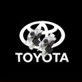 2Pcs HD LED Car Door Logo Projector Lights, Never Fade Welcome Puddle Lights Compatible with Toyota, 3D Shadow Accessories