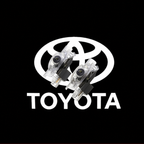 2Pcs HD LED Car Door Logo Projector Lights, Never Fade Welcome Puddle Lights Compatible with Toyota, 3D Shadow Accessories
